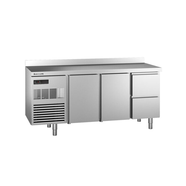Angelo Po - 5MB2A - KÜHLTISCH 0 ÷ +10°C TIEFE 70 CM ARBEITSPLATTE MIT AUFKANTUNG
