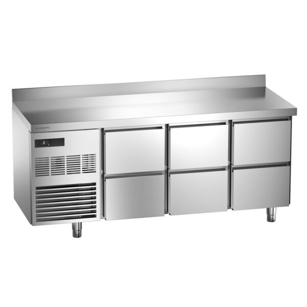 Angelo Po - 5MB6A - KÜHLTISCH 0 ÷ +10°C TIEFE 70 CM ARBEITSPLATTE MIT AUFKANTUNG