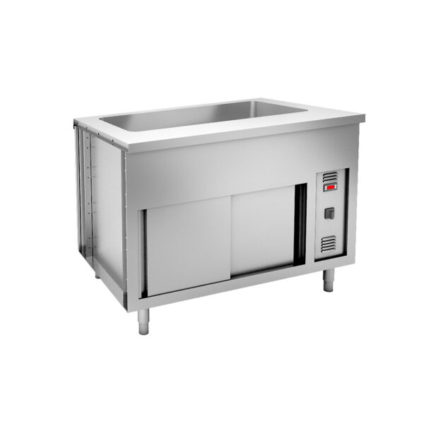 Angelo Po - SC3VB - BAIN-MARIE AUF SCHRANK MIT HEIZPLATTE - 2 GN