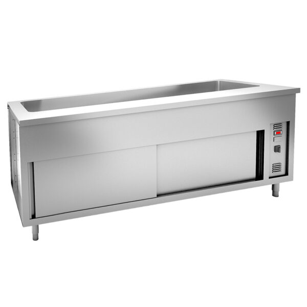 Angelo Po - SC6VB - BAIN-MARIE AUF SCHRANK MIT HEIZPLATTE - 6 GN